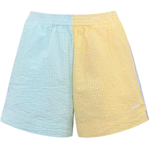Striped Cotton Shorts Elastic Waist , female, Sizes: L, M, S - MC2 Saint Barth - Modalova