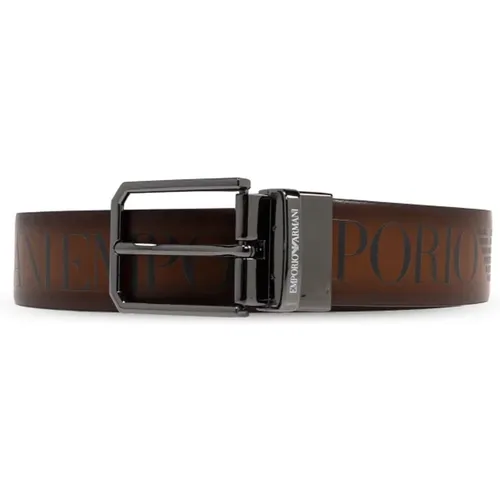 Belts, male, , Size: ONE SIZE Reversible belt - Emporio Armani - Modalova