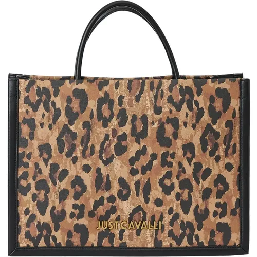 Tote Bags, female, , Size: ONE SIZE Leopard Print Tote Bag - Just Cavalli - Modalova