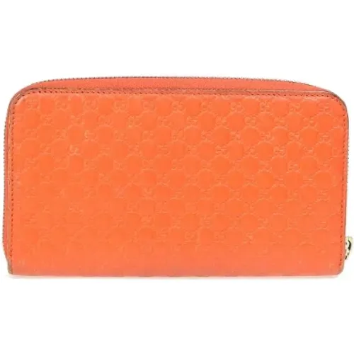 Pre-owned Wallets, female, , Size: ONE SIZE Pre-owned Leather wallets - Gucci Vintage - Modalova