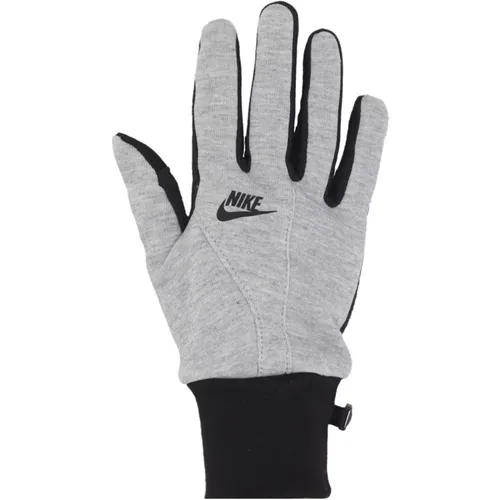 Tech Fleece Touch-Screen Gloves Dark Grey/Black , male, Sizes: S, XL, L, M - Nike - Modalova