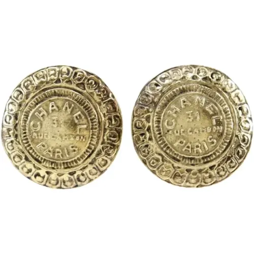 Pre-owned Jewellery, female, , Size: ONE SIZE Pre-owned Metal earrings - Chanel Vintage - Modalova