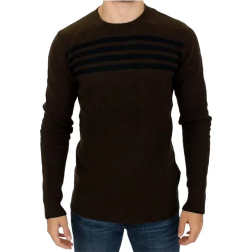 Striped Pullover with Round Neck , male, Sizes: XL - Costume National - Modalova