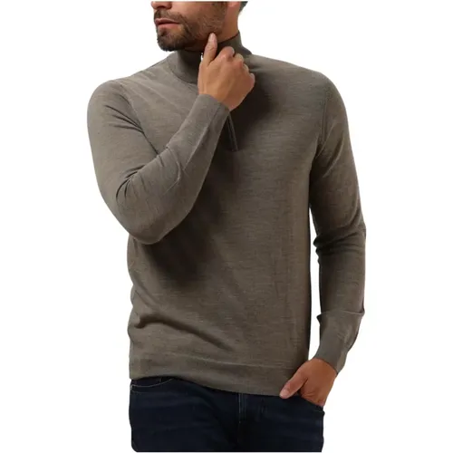 Grüner Half Zip Pullover Pullover , Herren, Größe: 2XL - Profuomo - Modalova