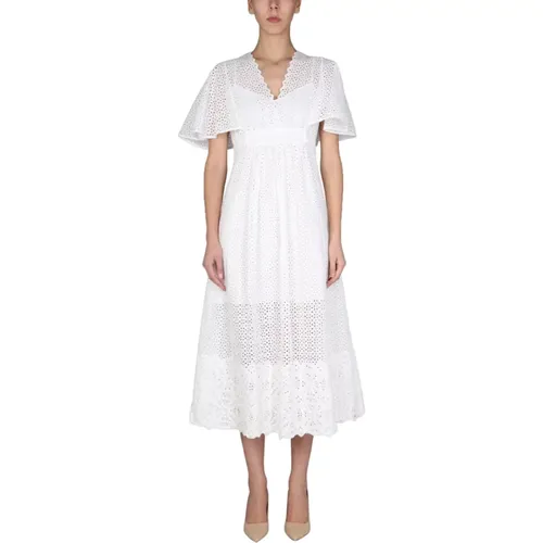 Embroidered Dress , female, Sizes: M - Anna Molinari - Modalova