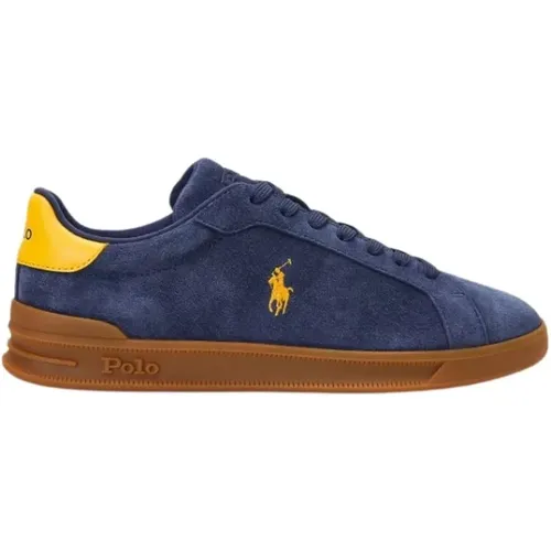 Sneakers, male, , Size: 12 US Suede Heritage Court 2 Sneakers - Polo Ralph Lauren - Modalova