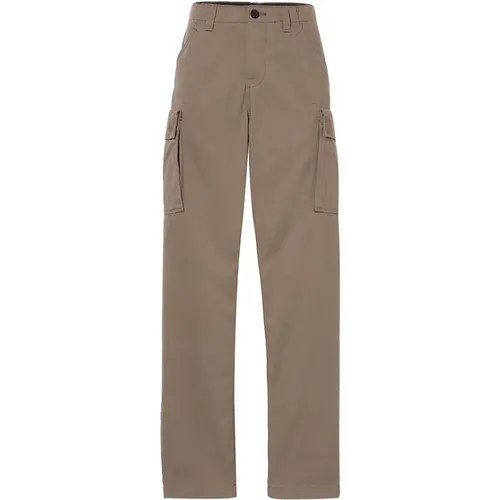 Braune Cargo Hose Twill Brookline Stil , Herren, Größe: W36 - Timberland - Modalova