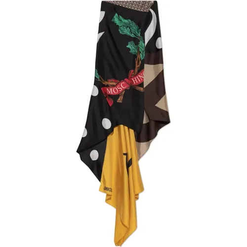 Beachwear, female, , Size: 2XS Silk pareo - Moschino - Modalova