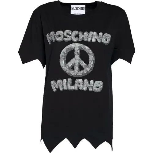 T-Shirts , Damen, Größe: M - Moschino - Modalova