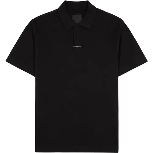 Classic Fit Plaque Polo Shirt , male, Sizes: L, M, S, XL - Givenchy - Modalova