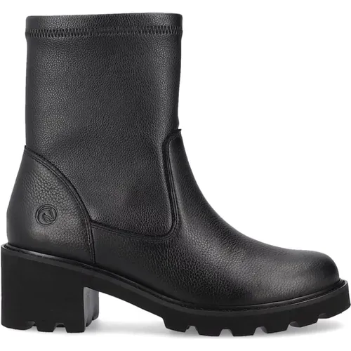 Schwarze Geschlossene Booties , Damen, Größe: 37 EU - Remonte - Modalova