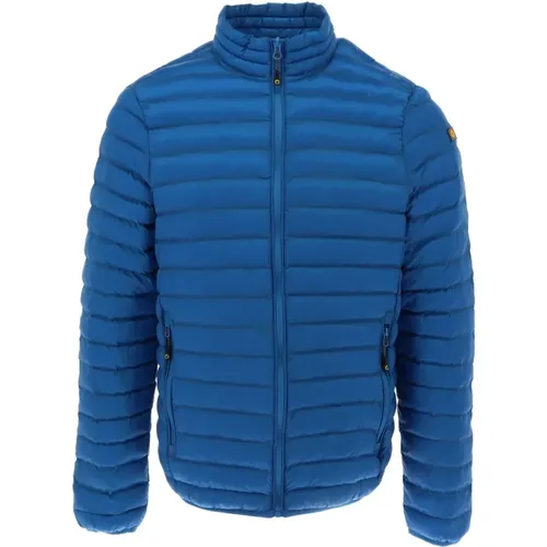 Blaue Jacke mit Reißverschluss und mehreren Taschen , Herren, Größe: XL - Ciesse Piumini - Modalova