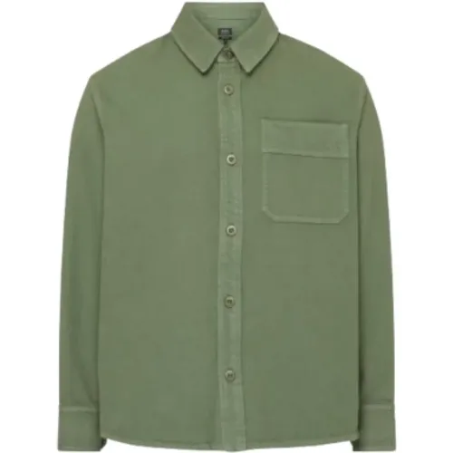 Embroidered Basile Overshirt - Khaki , male, Sizes: M - A.p.c. - Modalova