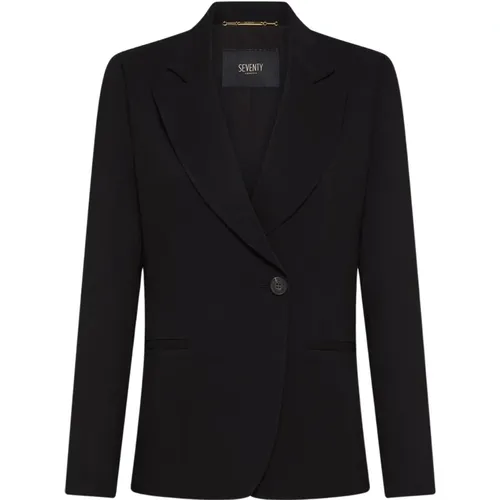 Blazers, female, , Size: S Giacca in cady - Seventy - Modalova