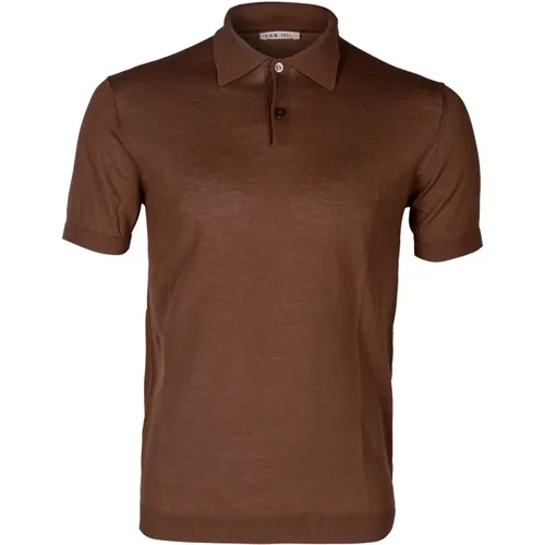 Men's Cotton Polo Shirt. Lightweight. Pointed Collar. Slim Fit. Made in Italy. , male, Sizes: XL, L, M, S - L.b.m. 1911 - Modalova