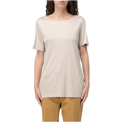 Blouses, female, , Size: XL Silk Boat Neck Top - Fay - Modalova