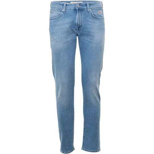 Light Wash Denim Jeans with Tassel , male, Sizes: W31, W30, W42, W36, W40, W35, W32 - Roy Roger's - Modalova