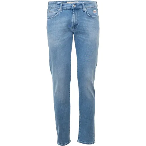 Light Wash Denim Jeans with Tassel , male, Sizes: W42, W36, W40, W35 - Roy Roger's - Modalova