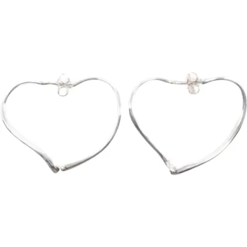 Pre-owned Jewellery, female, , Size: ONE SIZE Pre-owned Silver earrings - Tiffany & Co. Pre-owned - Modalova