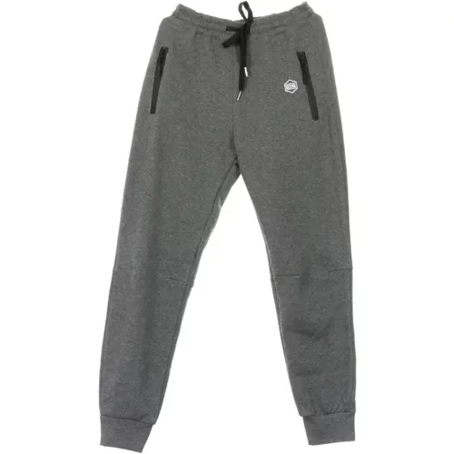 Sweatpants, male, , Size: XL Dark Grey Melange Sweatpants Tracksuit Pants - Dolly Noire - Modalova