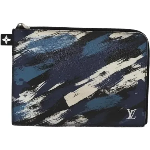 Pre-owned Clutches, male, , Size: ONE SIZE Pre-owned Leather Clutch - Louis Vuitton Vintage - Modalova