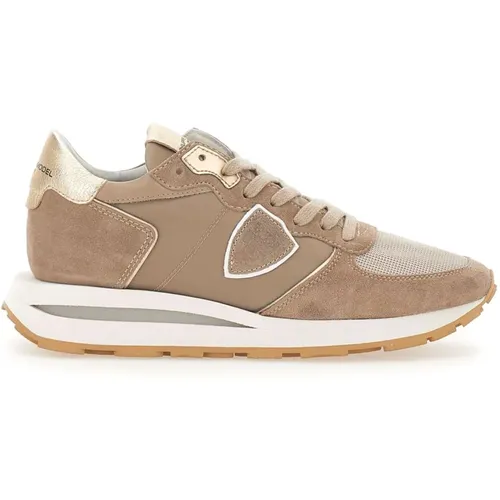 Sneakers Paris Stil , Damen, Größe: 36 EU - Philippe Model - Modalova