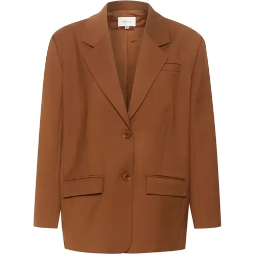 Oversize Blazer Sorrel Horse , Damen, Größe: L - Gestuz - Modalova