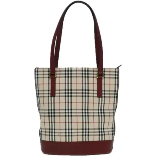 Pre-owned Tote Bags, female, , Size: ONE SIZE Pre-owned Canvas handbags - Burberry Vintage - Modalova