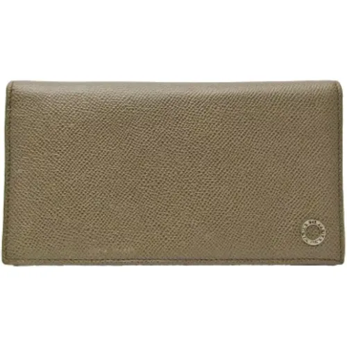 Pre-owned Wallets, female, , Size: ONE SIZE Pre-owned Leather wallets - Bvlgari Vintage - Modalova