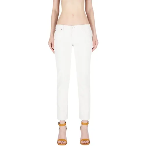 Weiße Straight-Leg Damenjeans - Dsquared2 - Modalova