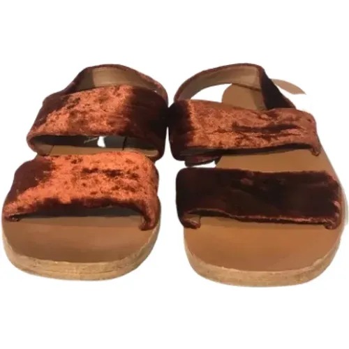 Pre-owned Samt sandals - Prada Vintage - Modalova