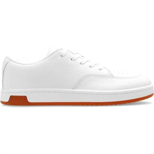 Leather sneakers , male, Sizes: 10 UK, 9 UK, 5 UK - Kenzo - Modalova