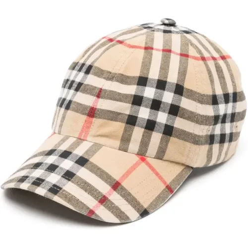 Caps, female, , Size: M Vintage Check Hat - Burberry - Modalova