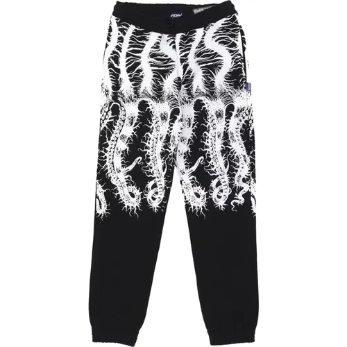 Schwarze Roots Sweatpants Streetwear , Herren, Größe: L - Octopus - Modalova