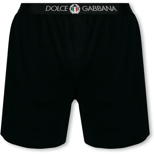 Bottoms, male, , Size: S Boxers with logo - Dolce & Gabbana - Modalova