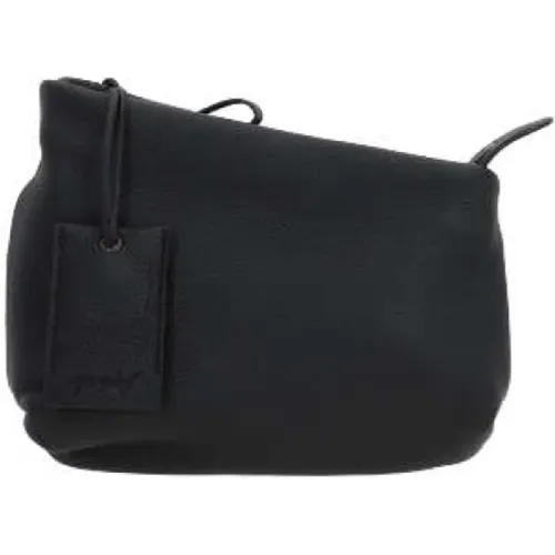 Leather Clutch with Zipper , female, Sizes: ONE SIZE - Marsell - Modalova