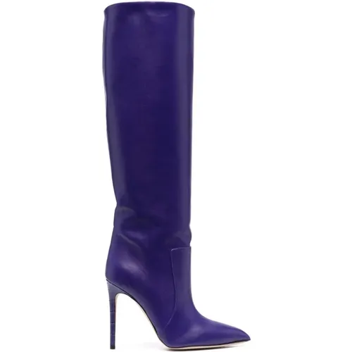 Heeled Boots, female, , Size: 6 US 100mm Knee-High Boots, Ultraviolet Designer Color - Paris Texas - Modalova