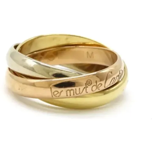 Pre-owned Jewellery, female, , Size: ONE SIZE Pre-owned Leather rings - Cartier Vintage - Modalova