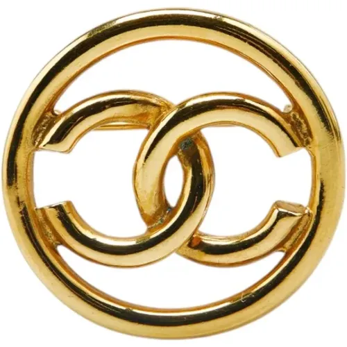 Pre-owned Jewellery, female, , Size: ONE SIZE Pre-owned Metal brooches - Chanel Vintage - Modalova