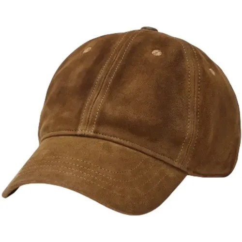 Caps, unisex, , Size: ONE SIZE Suede Cap with Embroidered Polo - Polo Ralph Lauren - Modalova