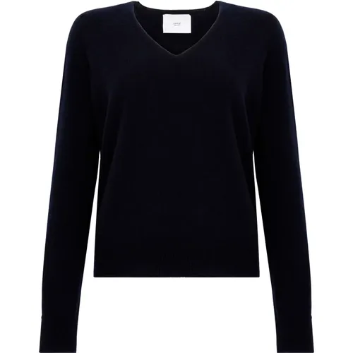 Blaue Pullover für einen stilvollen Look , Damen, Größe: S - Vanisé - Modalova