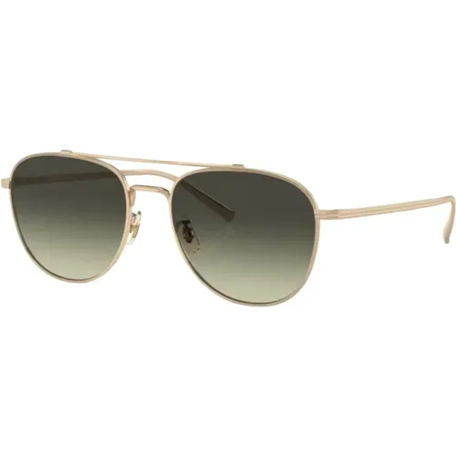 Sunglasses, unisex, , Size: L Gold Rivetti Sunglasses - Oliver Peoples - Modalova