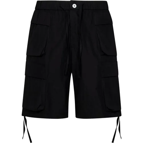 Drawstring Shorts with Multipockets , male, Sizes: S - Bonsai - Modalova