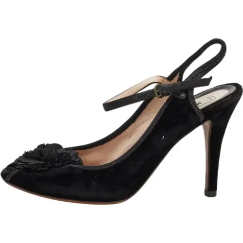 Pre-owned Velvet sandals , female, Sizes: 5 UK - Moschino Pre-Owned - Modalova