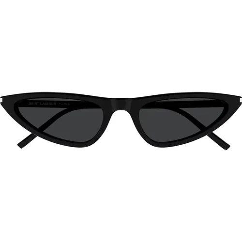 Iconic Cat-Eye Sunglasses , female, Sizes: 55 MM - Saint Laurent - Modalova