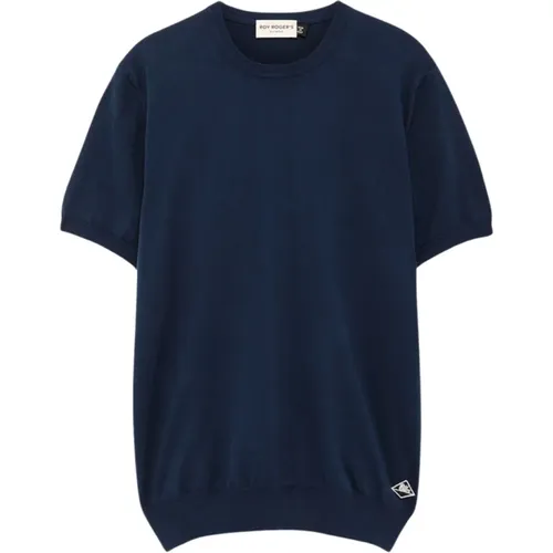 Baumwollstrick T-Shirt 4 Jahreszeiten , Herren, Größe: XL - Roy Roger's - Modalova