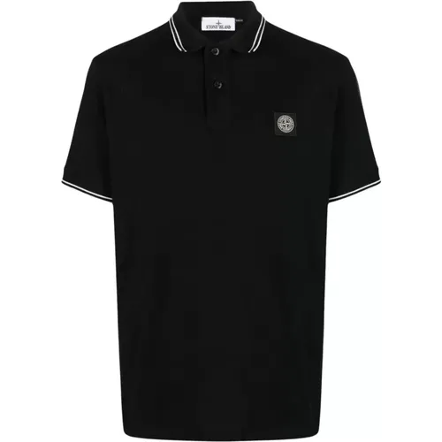 Compass Patch Logo Polo in , male, Sizes: S - Stone Island - Modalova