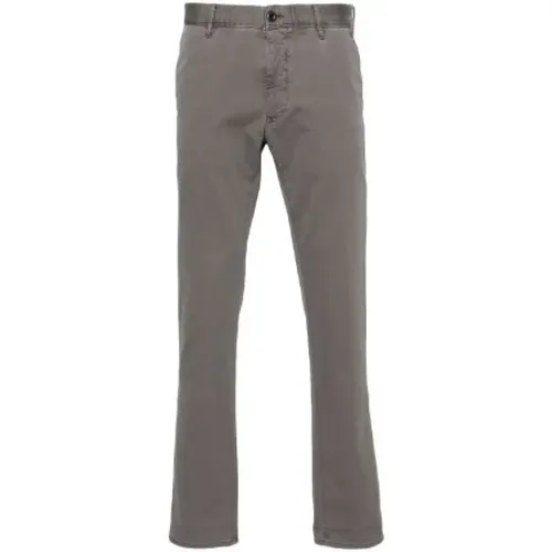 Embroidered Logo Stretch Cotton Pants , male, Sizes: W38, W30, W31, W36, W33, W34, W32 - Incotex - Modalova