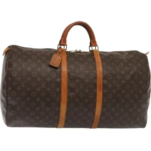 Pre-owned Weekend Bags, female, , Size: ONE SIZE Pre-owned Canvas travel-bags - Louis Vuitton Vintage - Modalova