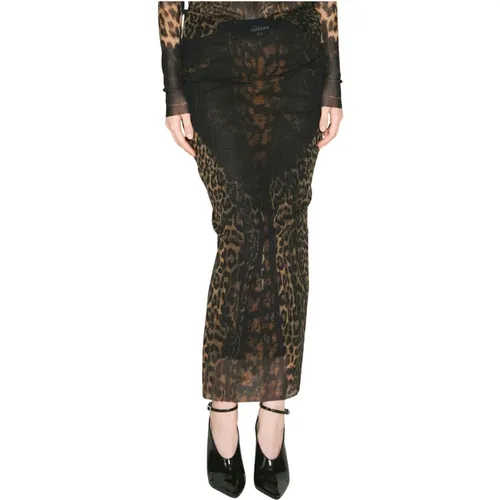 Leoparden Mesh Maxi Rock - Jean Paul Gaultier - Modalova